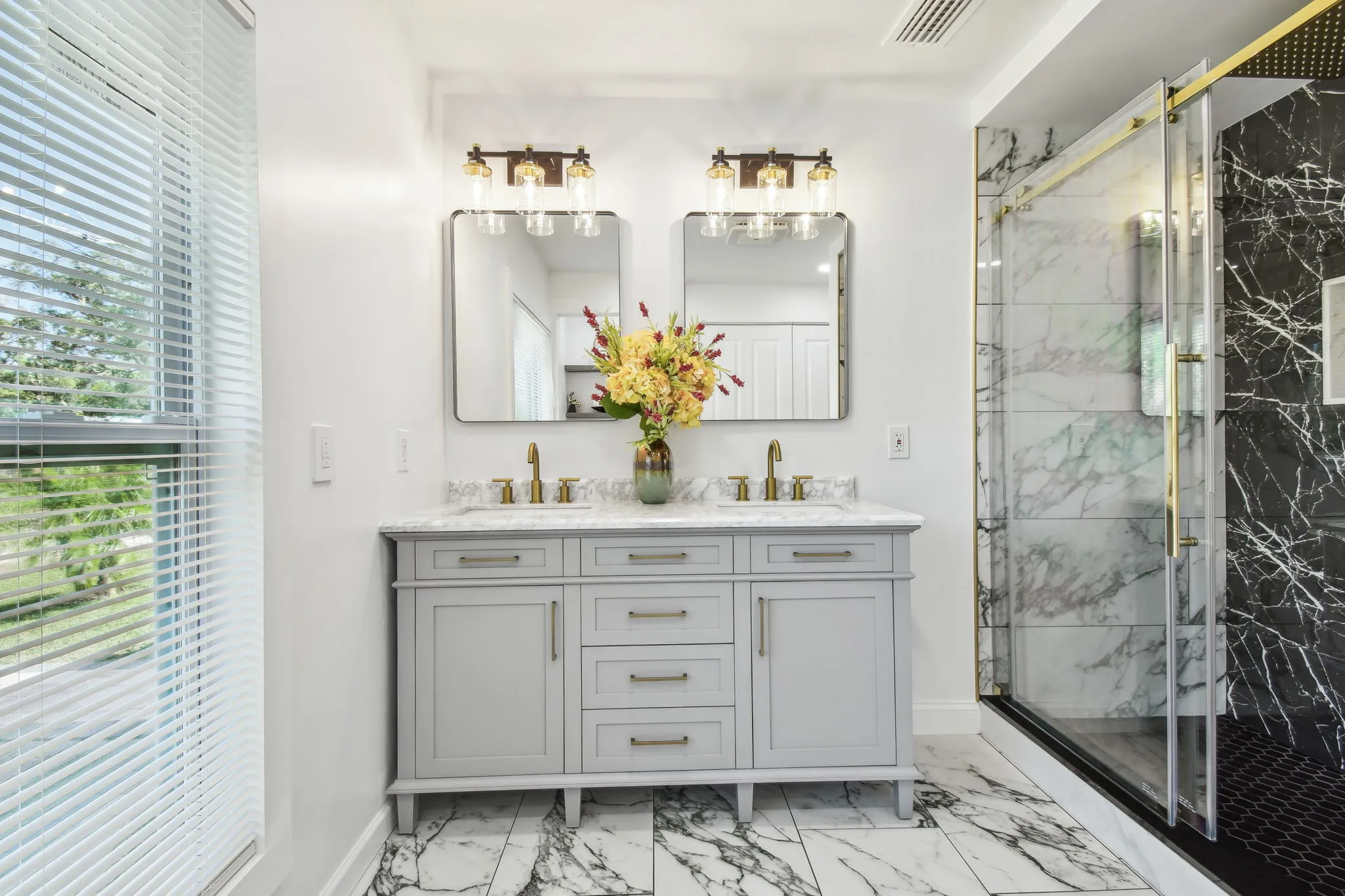 Master bathroom vanity